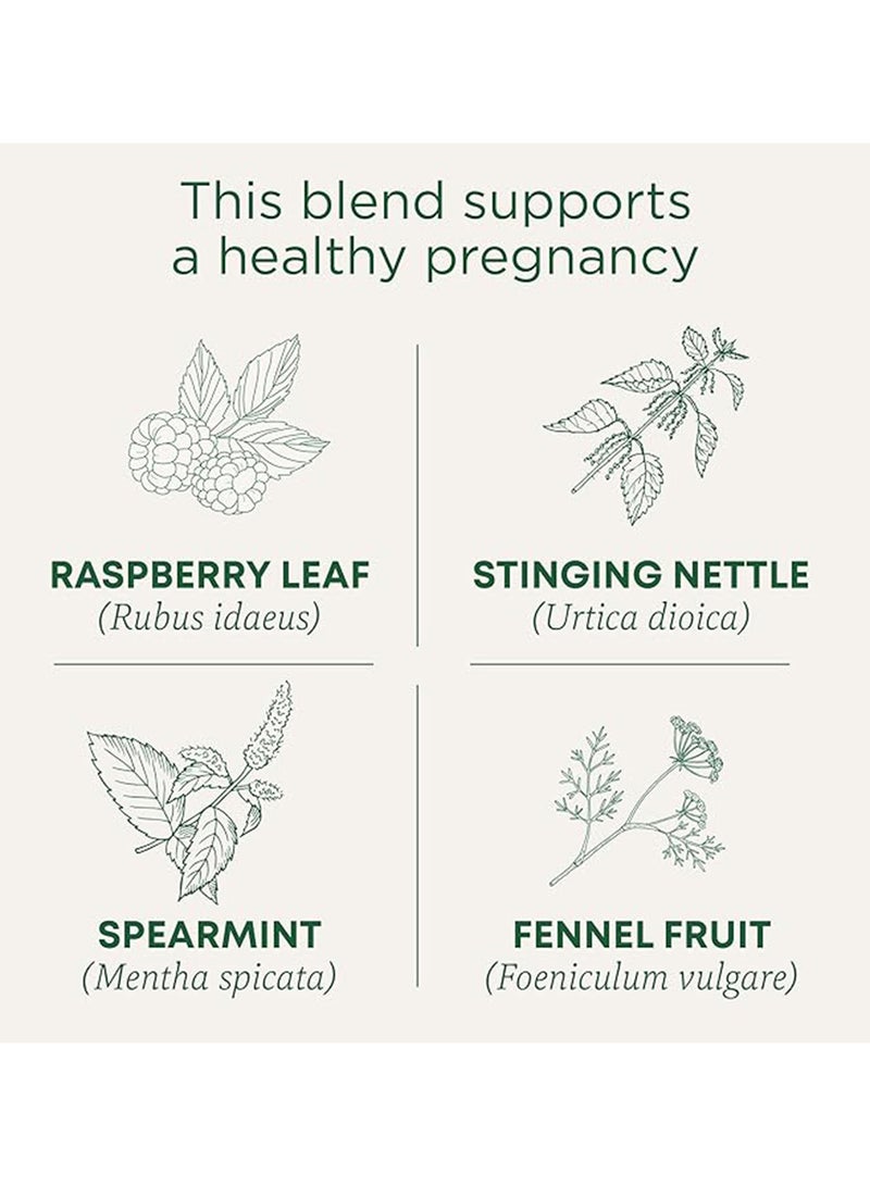 Traditional Medicinals Organic Pregnancy Tea, Support Healthy Pregnancy, Raspberry Leaf, Caffeine Free, 16 Tea Bags - Image 2